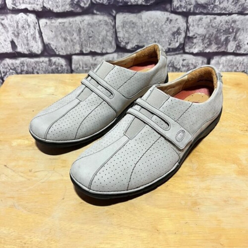 Clarks Unstructured Beige Leather Upper Shoes Size 7